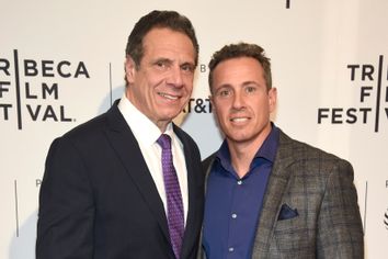 New York Gov. Andrew Cuomo, left, and his brother, the CNN anchor Chris Cuomo