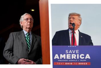 Mitch McConnell and Donald Trump