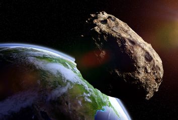 Meteorite in orbit