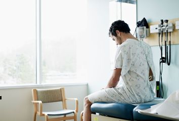 Patient waiting in doctor office