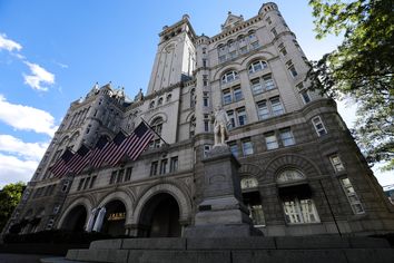 A view of Trump International Hotel in Washington D.C, USA on October 18, 2021.