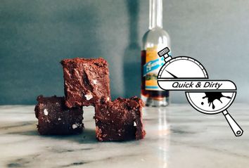 Boozy Fudge Squares