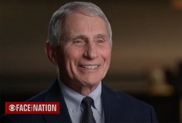 Dr. Anthony Fauci during an appearance on CBS' 