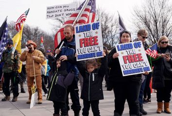 Anti-Vaccine Protest in Washington DC