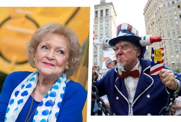 Betty White; Anti-Vaccine Protester