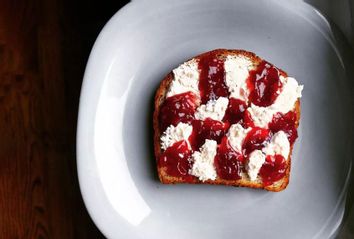 Almond milk ricotta toast