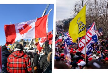 Canada Trucker Protest; US Capitol Riot