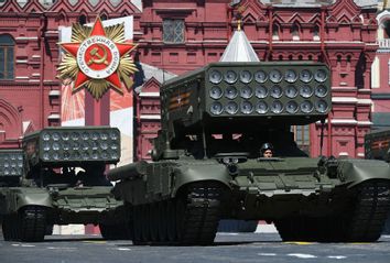 Russian Missiles; Victory Day military parade in Red Square