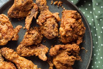 Fried garlic butter chicken