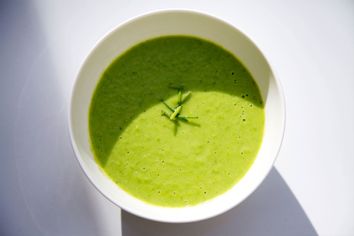 Leek Tarragon Pea Soup