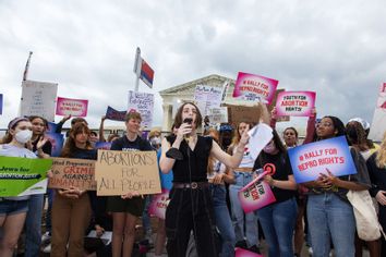 Youth pro-abortion rights demonstrators