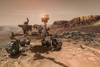 Perseverance rover on Mars