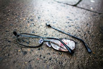 Broken Glasses on the Ground