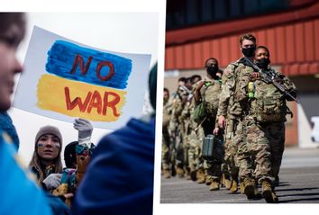 Anti-War Protest; US Troops