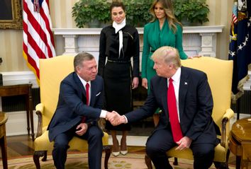 Donald Trump and King Abdullah