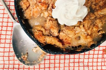 Whiskey Pear Cobbler