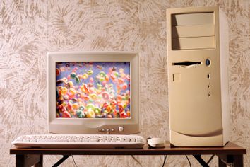 Colorful Cereal On A Computer Screen