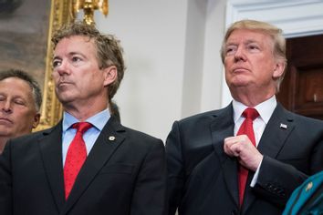 Sen. Rand Paul, R-Ky. and Donald Trump