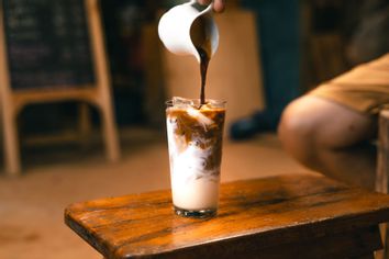 Drink In Glass On Table