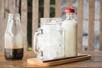 Close-Up Of Drinks On Table