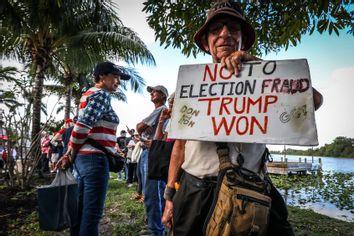 Supporters of former US President Donald Trump