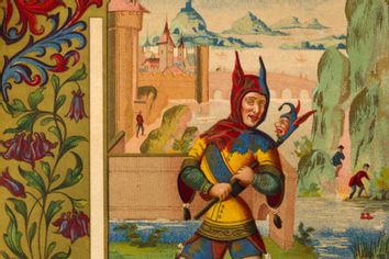 Jester - portrait of a medieval court fool, 15th century