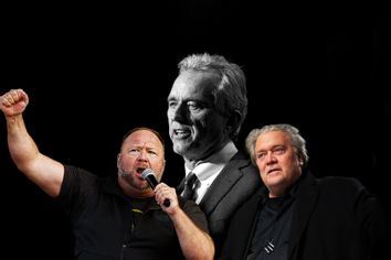Robert F. Kennedy Jr., Alex Jones and Steve Bannon