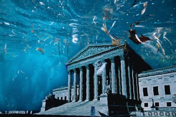 Supreme Court under polluted water