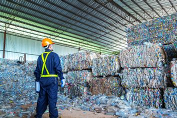 Engineer at recycling center