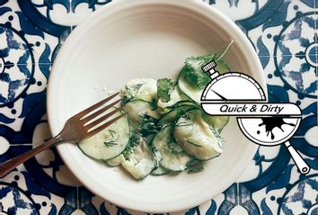 Creamy cucumber salad