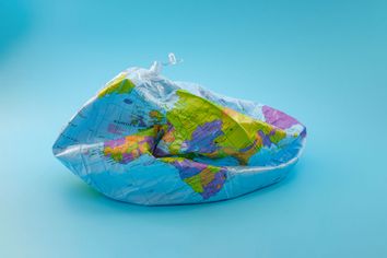 Deflated globe