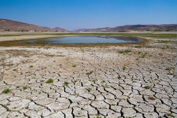 Drying lake bed Nevada