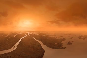 River Delta on Saturn Moon Titan