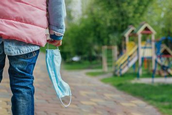 Child medical mask playground