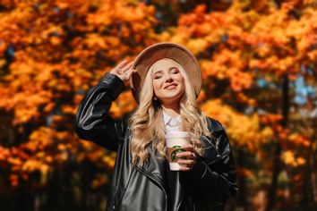 Fall Starbucks Coffee Girl