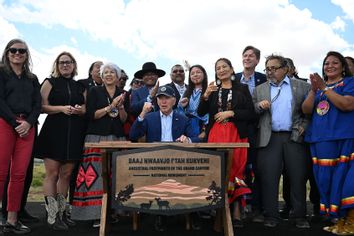 Joe Biden; Baaj Nwaavjo I'tah Kukveni Ancestral Footprints Grand Canyon National Monument
