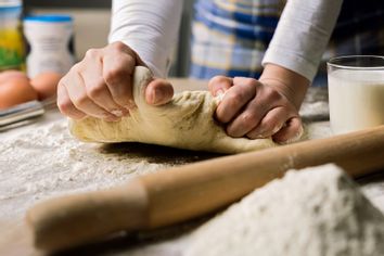 Kneading dough