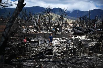 Lahaina Maui Hawaii fire ruins