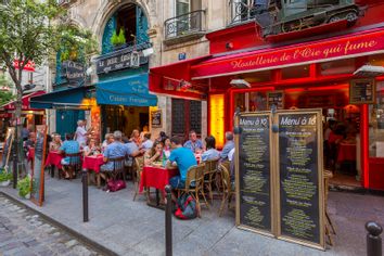 Parisian Restaurant in Latin Quarter, Paris, France