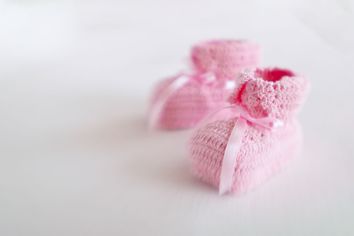 Pink Baby Booties