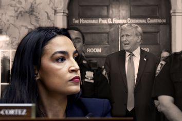 Alexandria Ocasio-Cortez and Donald Trump