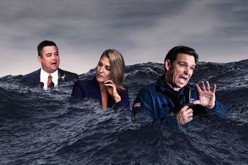 Christian Ziegler, Bridget Ziegler and Ron DeSantis
