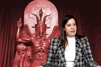 Elise Stefanik; Baphomet statue of Satanic Temple