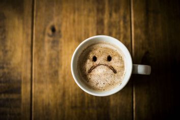 Sad cup of coffee