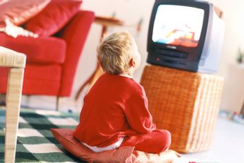 Boy Watching Television