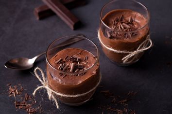 Dark chocolate mousse