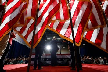 Donald Trump; American Flags