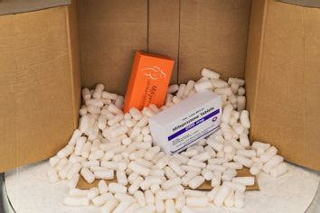 Package with boxes of Mifepristone