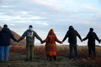 Water protectors Dakota Access Pipeline Protest At Standing Rock