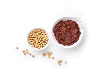 Bowl of Miso Paste and Soybeans